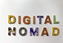 assorted-color digital nomad letter decor
